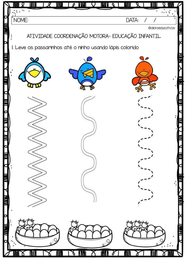 atividades de coordenação motora fina