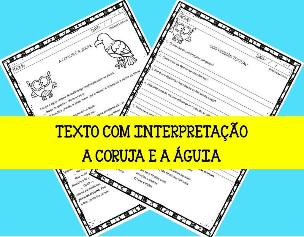 texto com interpretação 3º ano