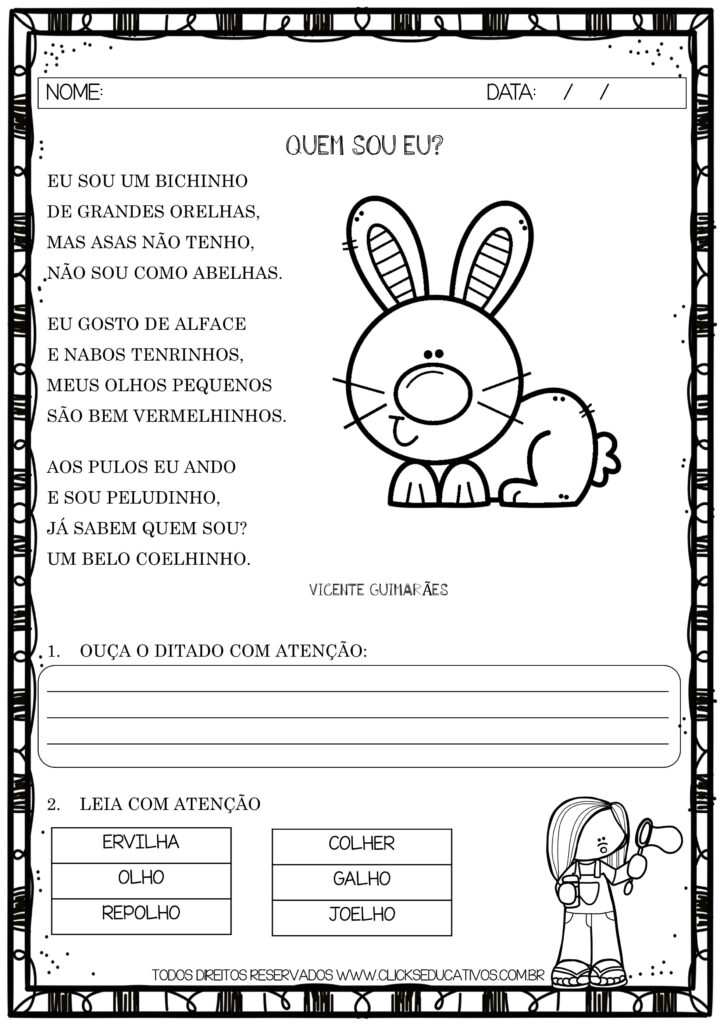 atividades com lh para imprimir