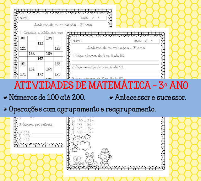exercício de matemática 3º ano