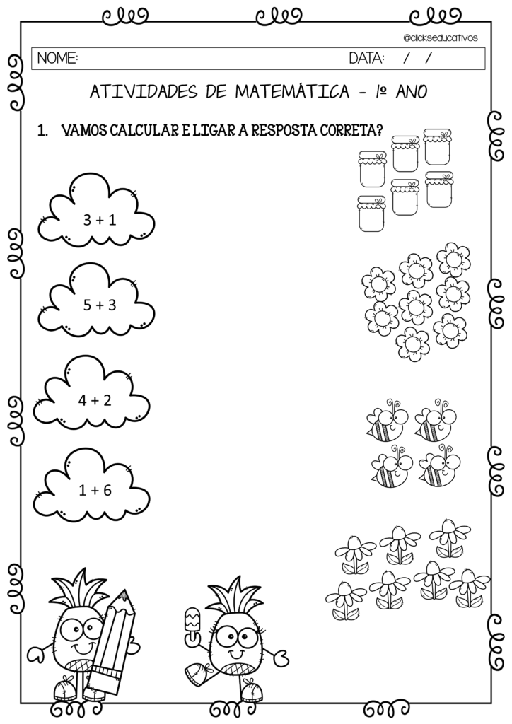 Atividades de Matemática 1º Ano