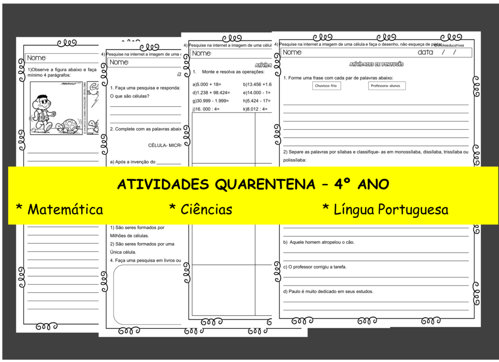 Atividade para o 4º ano