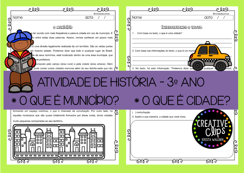 Atividade de história 3º ano