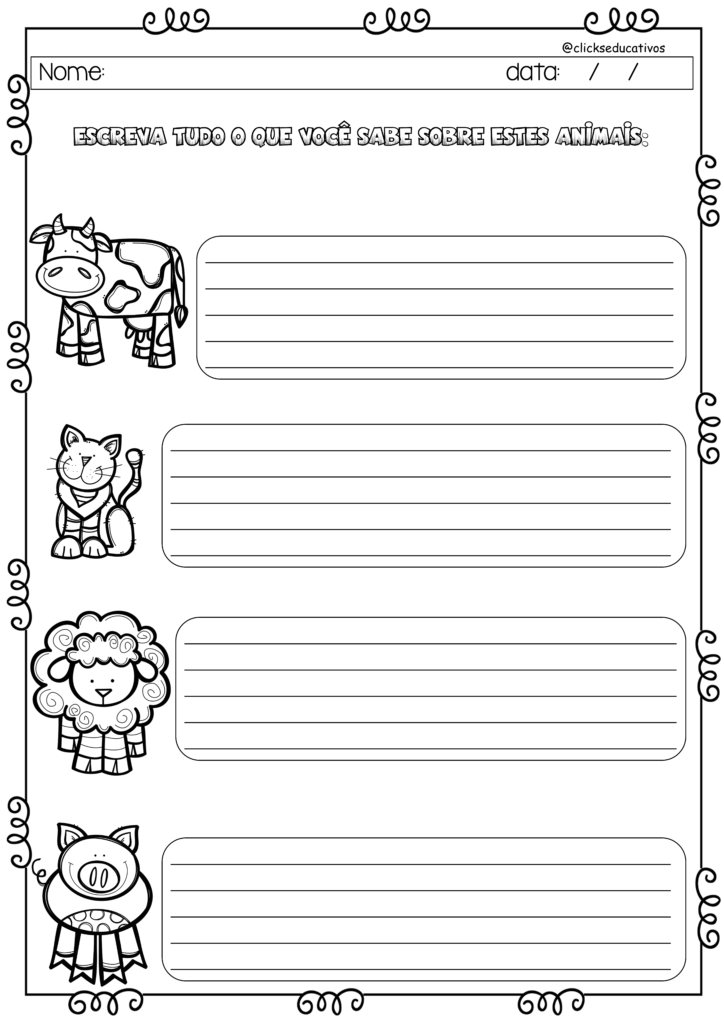 Atividade de ciências 3º ano