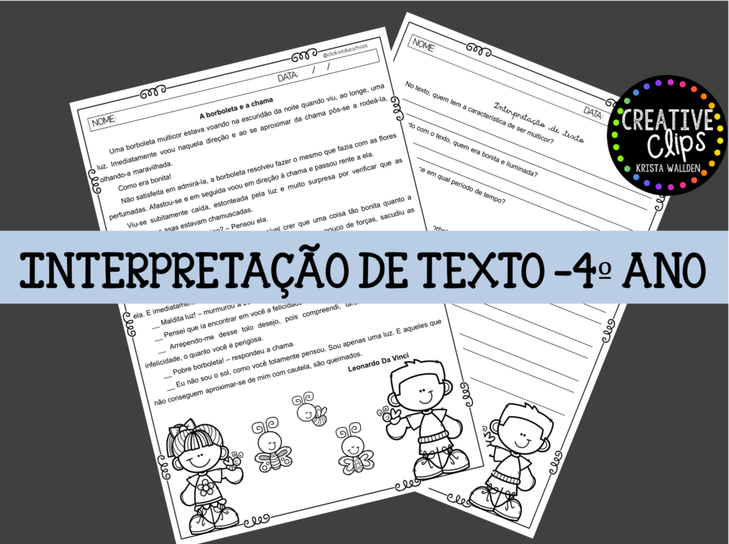 Atividades de interpretação de texto 4º ano Atividades de interpretação de texto 4º ano