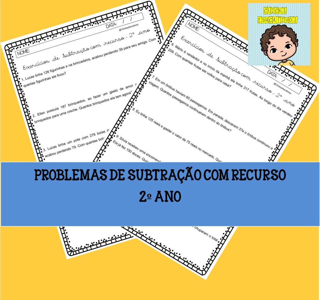 Problemas de matemática 2º ano