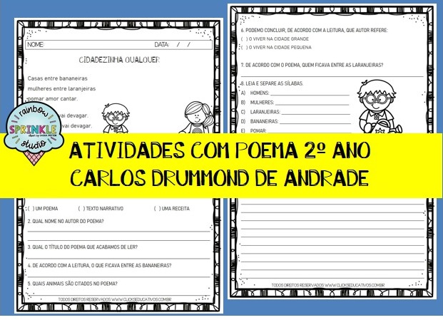 atividades com poema 2º ano