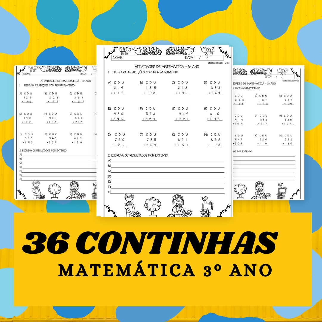 Atividades de Matemática 3º ano