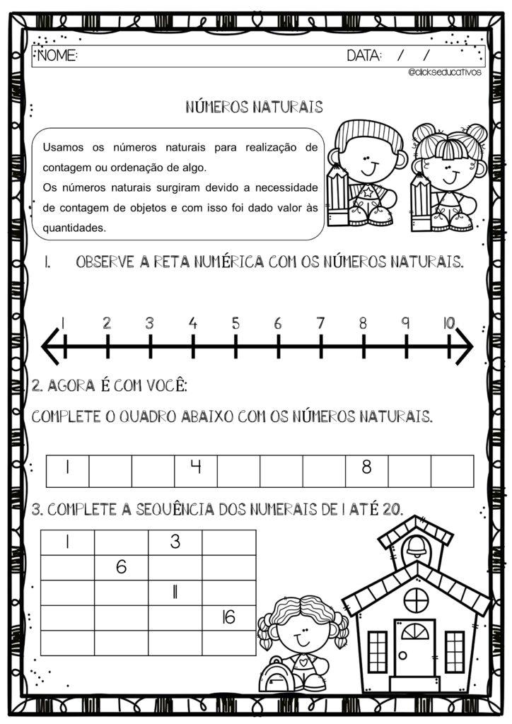 Exercícios de matemática 2º ano