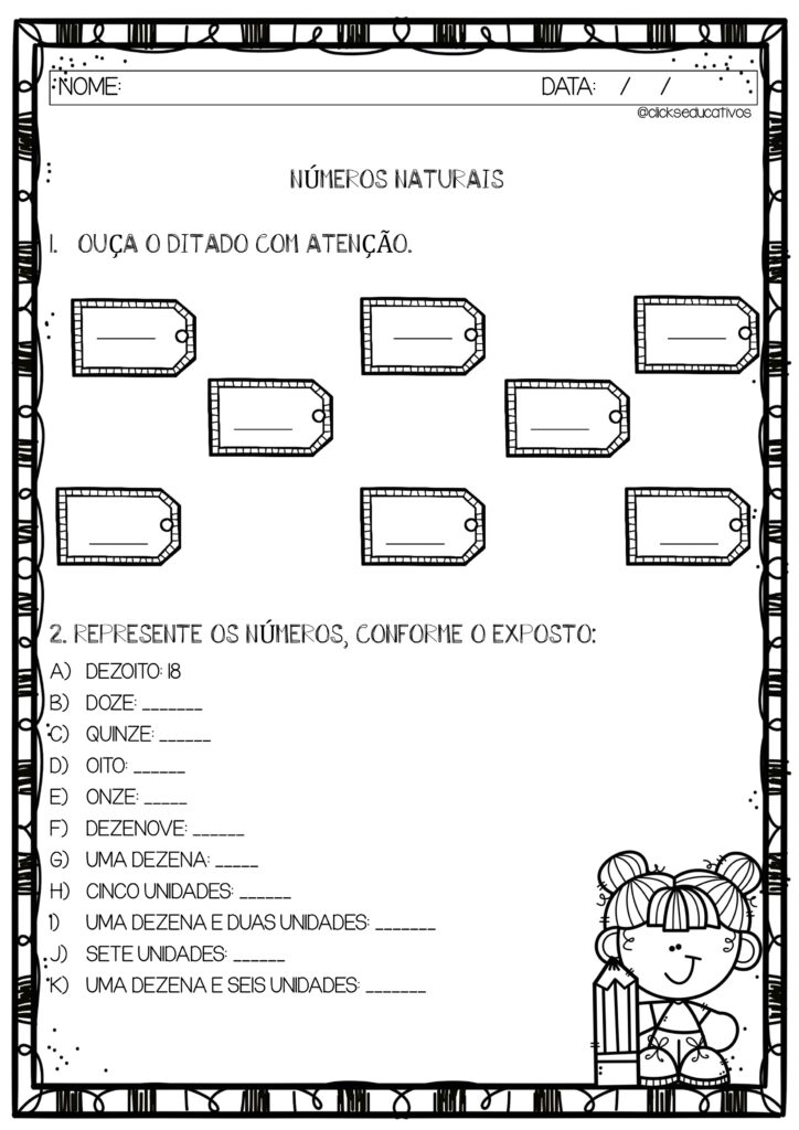 Exercícios de matemática 2º ano