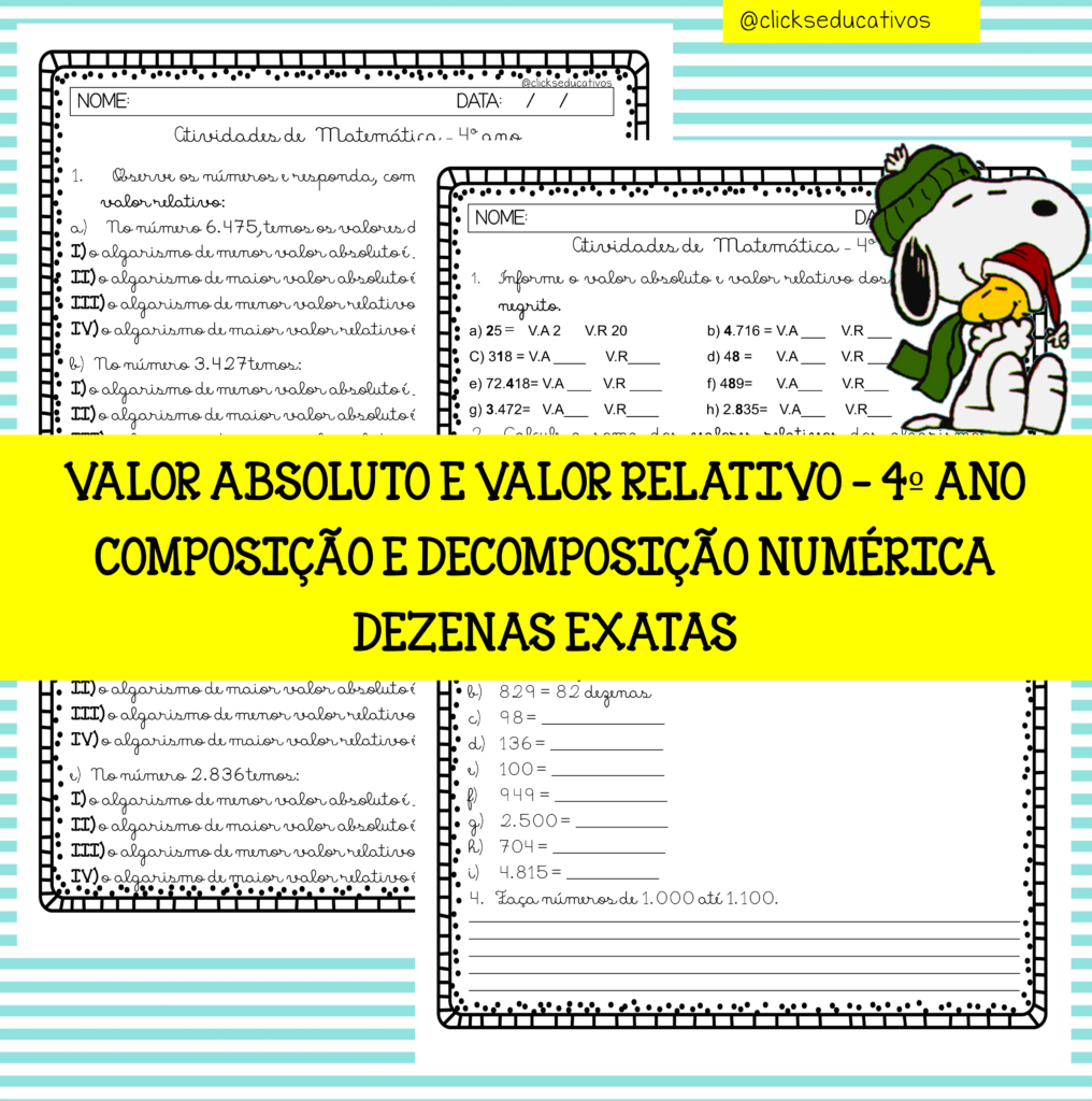 valor absoluto 4º ano