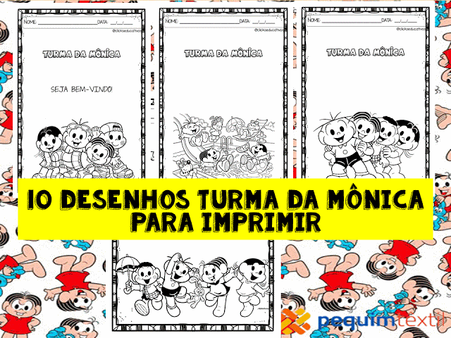 desenhos Turma da Mônica