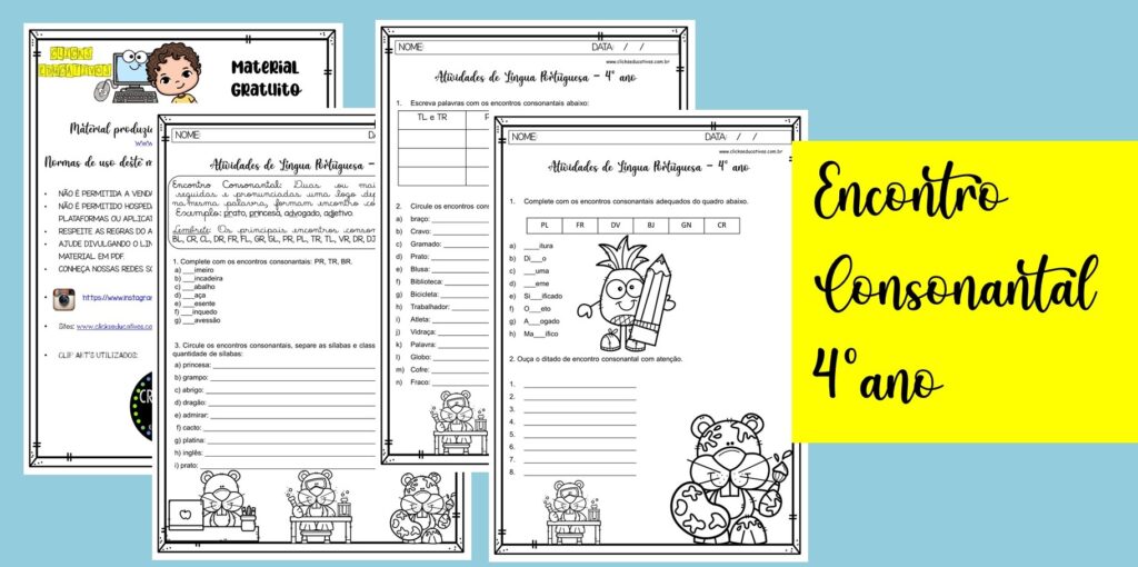 encontro consonantal