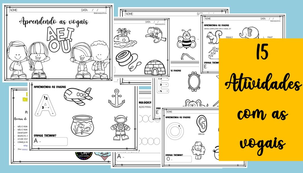atividades com as vogais