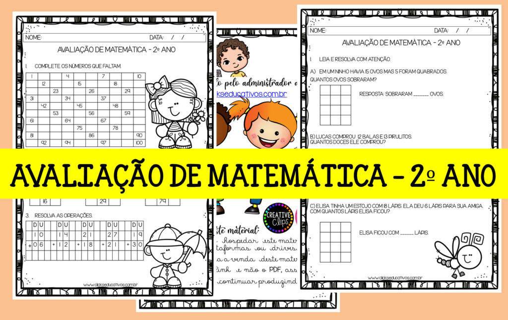 Avaliação de Matematica 2º ano