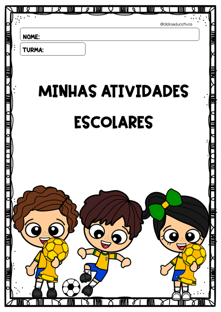 capinhas de atividades