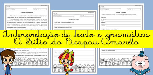 texto sítio do picapau amarelo