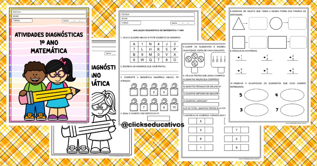 avaliação diagnóstica matemática
