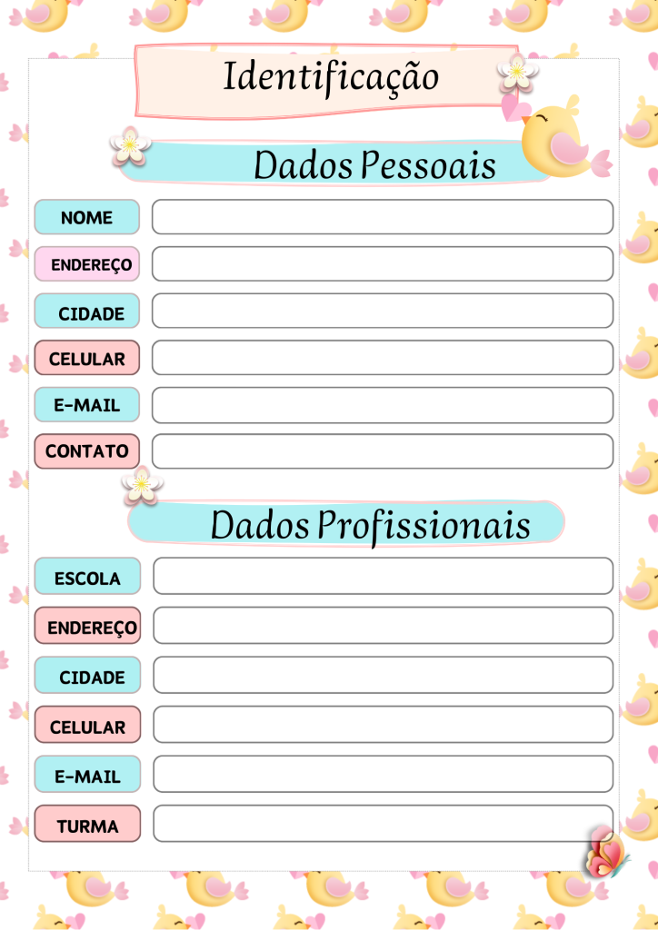 planner chuva de amor