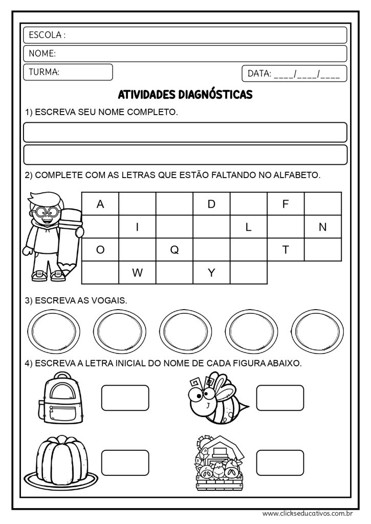 avaliação diagnóstica