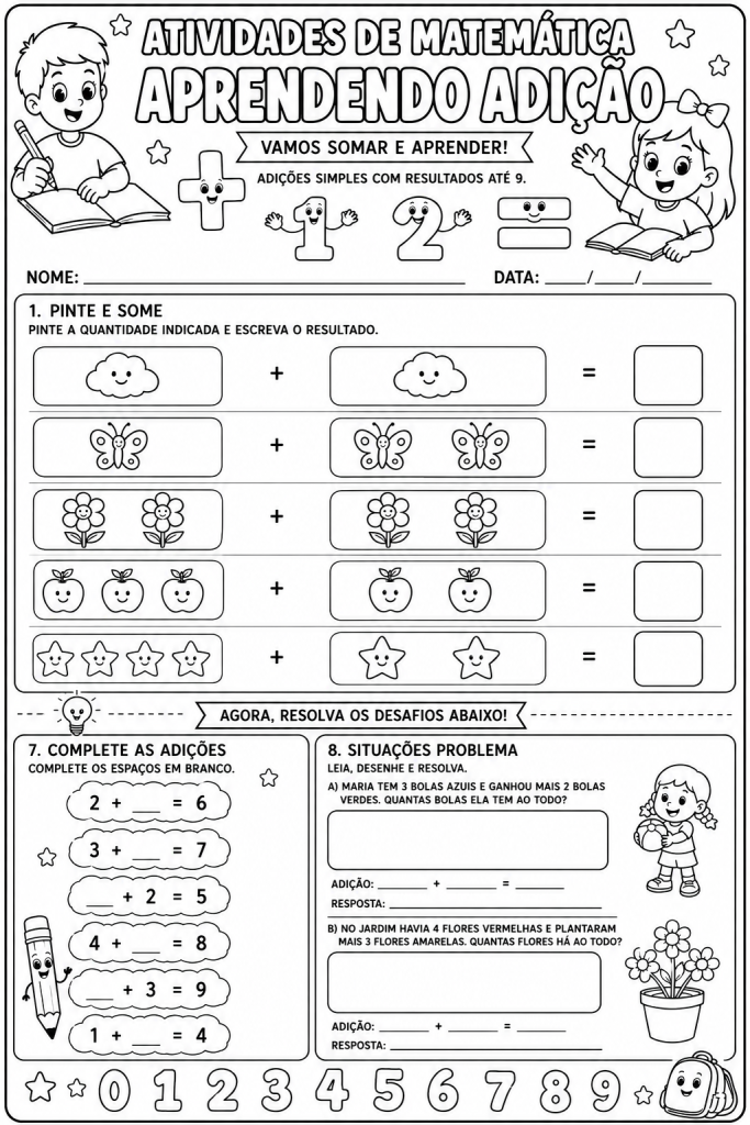 Atividades de adição
