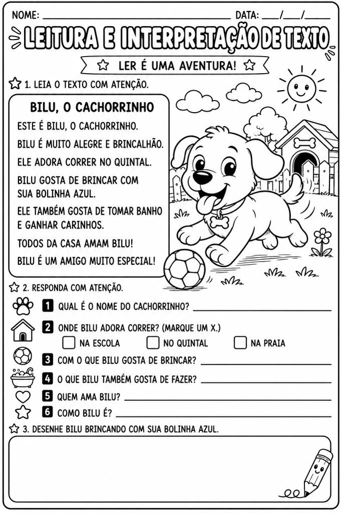 fichas de leitura