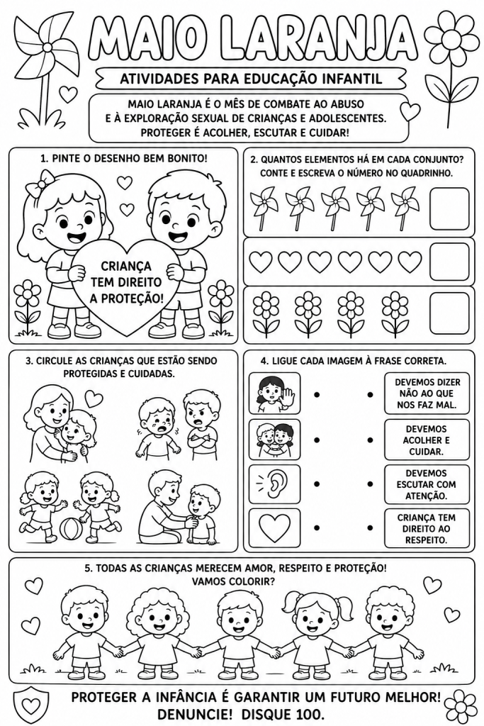 maio amarelo educação infantil