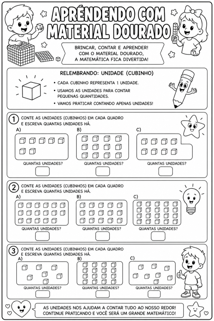 material dourado primeiro ano