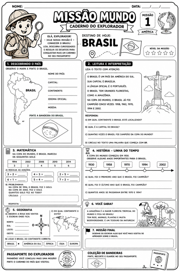 atividades de geografia 2º ano