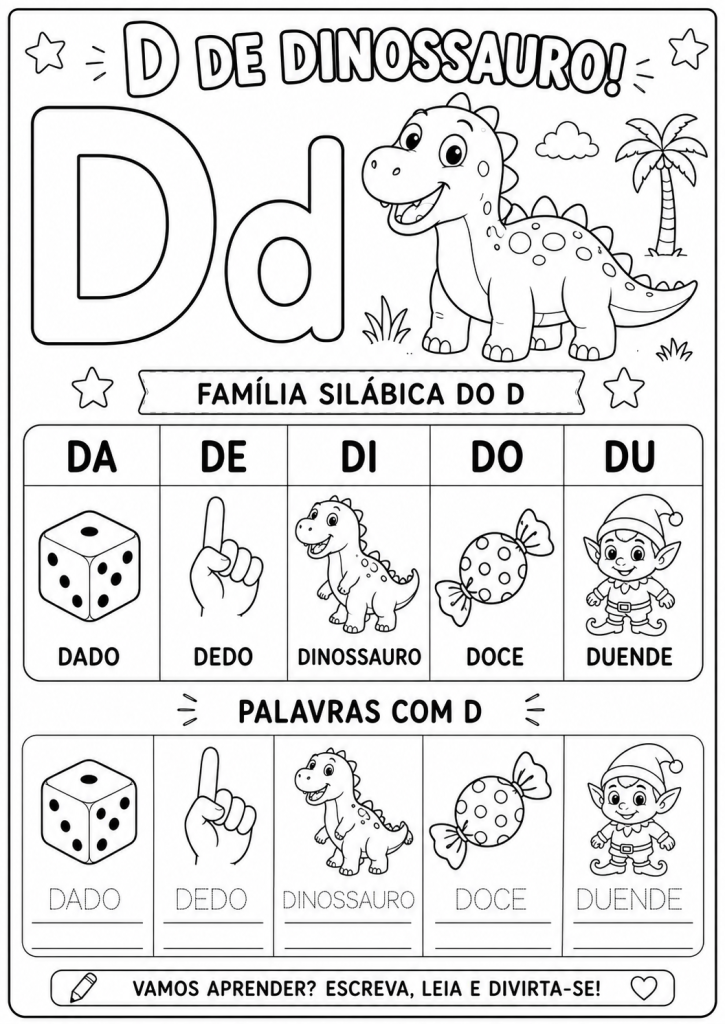 atividades letra D