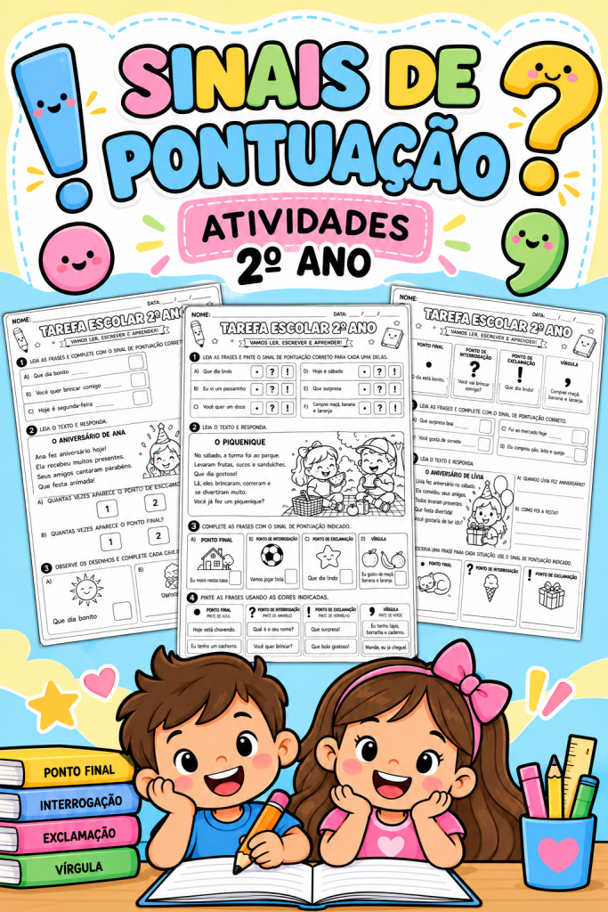 atividades de pontuação 2º ano
